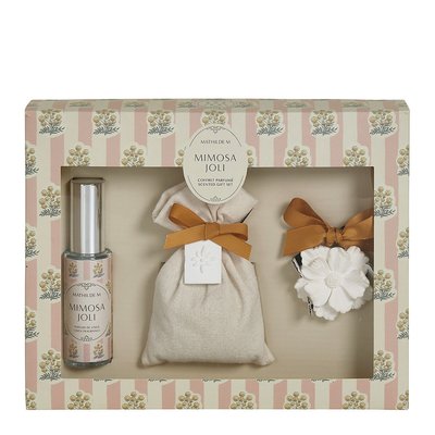 Coffret parfum de linge et sachet parfumé - Mimosa Joli MATHILDE M