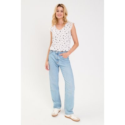 Blouse courte sans manches dentelle CACHE CACHE