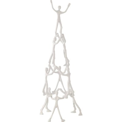 Figurine pyramide personnages en aluminium  décoratif RECOLLECTION