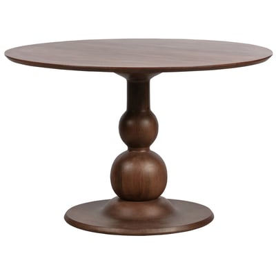 Table de repas ronde en bois 120 cm - BAROC WOOOD