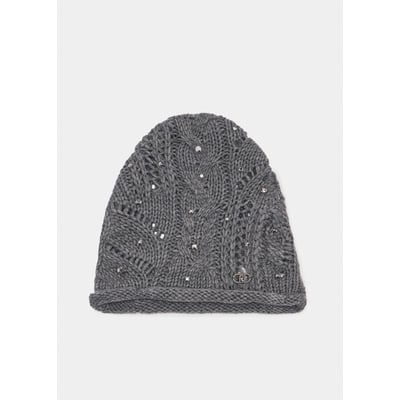 Bonnet en laine mélangée avec strass LIU JO