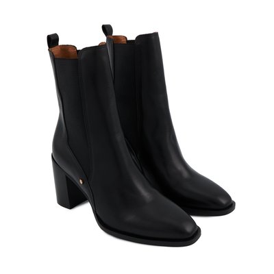 Bottines à Talons Norah Cuir Lisse BONS BAISERS