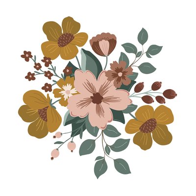 Grand sticker grand bouquet CAPUCINE LILIPINSO
