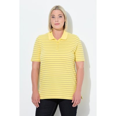 Polo rayé en tissu piqué, manches courtes ULLA POPKEN
