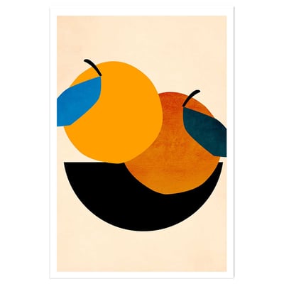 Affiche graphique Pommes HEXOA
