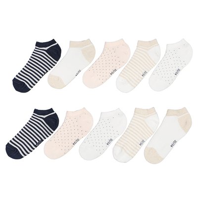 Lot de 10 socquettes imprimées LA REDOUTE COLLECTIONS