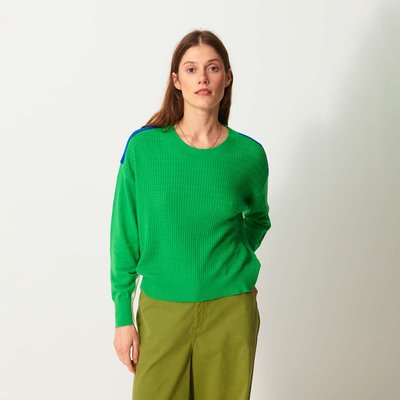 Pull manches longues en coton et cachemire MATHEO BENSIMON