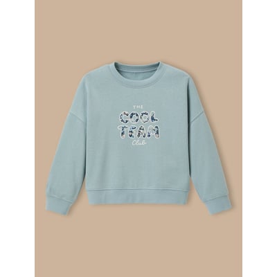 Sweat Cool Team  tissu Liberty - coton biologique CYRILLUS