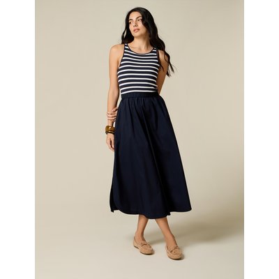 Robe bimatière avec haut à rayures OLTRE