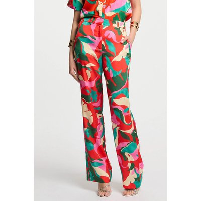 Pantalon droit imprimé MORGAN