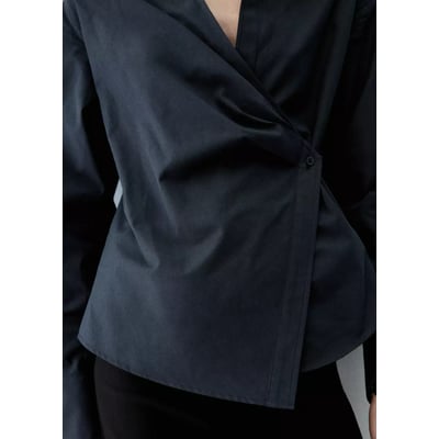 Blouse croisée en coton MANGO