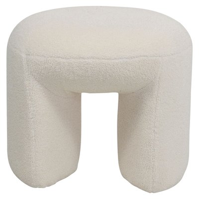 Pouf tissu effet laine bouclette   Lomos ZAGO