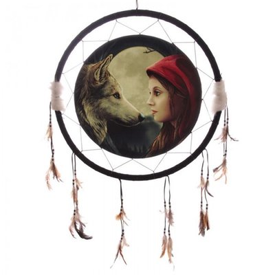 Attrape-rêves Loup & Chaperon Rouge par Lisa Parker 60 cm PUCK
