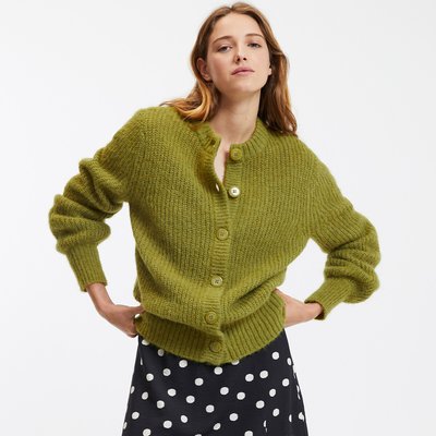Cardigan alpaga mélangé, Signature AMBROISE LA REDOUTE COLLECTIONS