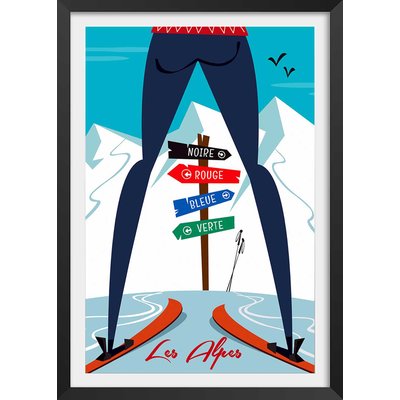 Poster retro piste noire…ou verte! HEXOA