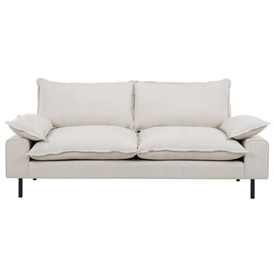Canapé design 3 places pieds métal noir DORY MILIBOO