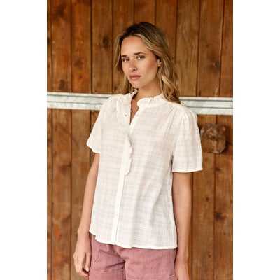 Blouse manches courtes col rond uni BENTLEY LA PETITE ETOILE