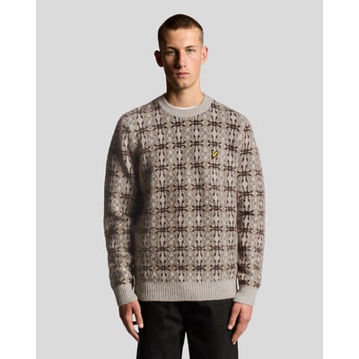 Pull brossé intarsia en maille LYLE & SCOTT