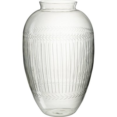 Vase décoratif en verre transparent massif élégant RECOLLECTION