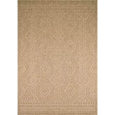 Tapis intérieur extérieur aspect jute motifs ethniques NATURE NAZAR RUGS