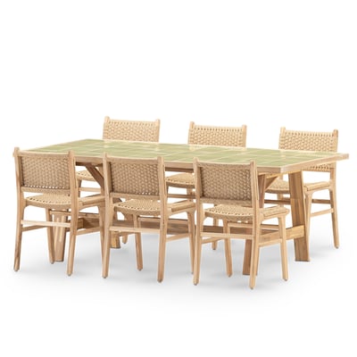 Salon de jardin, 6 chaises, BISBAL & MODENA DEFORA HOME