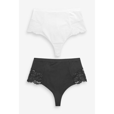 Slips sculptant en coton, lot de 2 NEXT