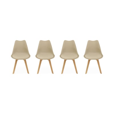 Chaise scandinave bois de hêtre (lot de 4) NILS SWEEEK