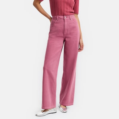 Cotton Wide Leg Trousers LA REDOUTE COLLECTIONS
