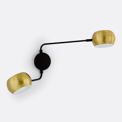 Applique doppia metallo ferro nero e ottone, Elori LA REDOUTE INTERIEURS