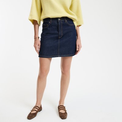 Jupe courte en denim LA REDOUTE COLLECTIONS