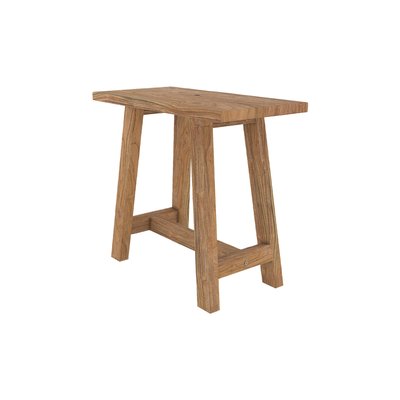 Tabouret en bois de teck recyclé (à l'unité) - DAO RENDEZ-VOUS DÉCO