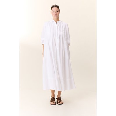Robe chemise longue évasée, manches 3/4, ROCA LEON & HARPER