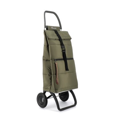 BIG POLAR - Chariot de course 2 roues, design moderne et solide, idéal pour vos courses et déplacements - Vert kaki ROLSER