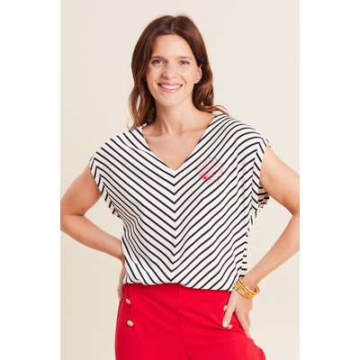 T-shirt manches courtes brodé BREAL