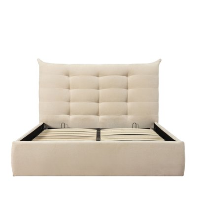 Lit coffre en tissu 140x190cm- SERENITA DRAWER