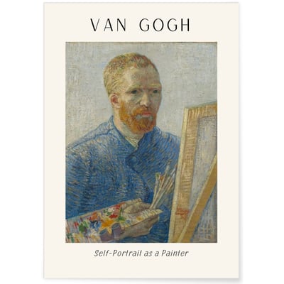 Affiche Van Gogh - Self-Portrait as a Painter L'AFFICHERIE