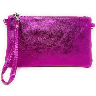 Pochette en cuir grainé irisé MELUSINE OH MY BAG