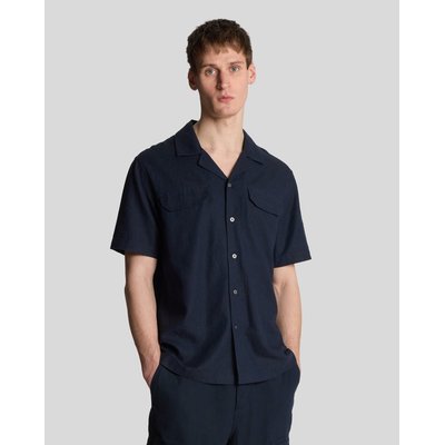 Chemise en mélange de lin col revers LYLE & SCOTT