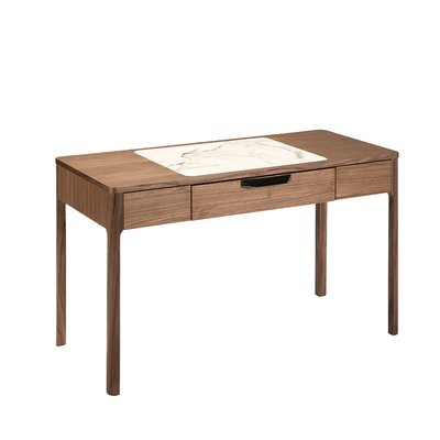Coiffeuse en bois de noyer et marbre ANGEL CERDA
