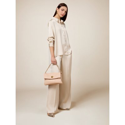 Pantalon palazzo réalisé en tissu fluide OLTRE