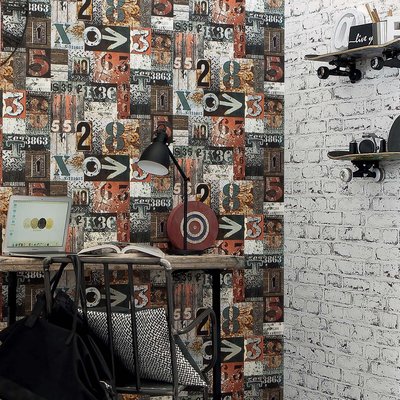 Papier peint à lettrages PARIS DE LUTECE A NOS JOURS