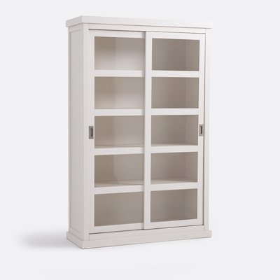 Bibliothèque vitrine, 2 portes coulissantes, Lunja LA REDOUTE INTERIEURS