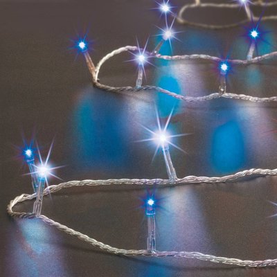 Guirlande lumineuse extérieur 100 LED blanc froid bleu 10m FEERIC LIGHTS & CHRISTMAS
