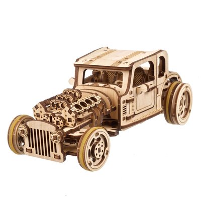 Puzzle 3D Hot Rod Furious Mouse UGEARS