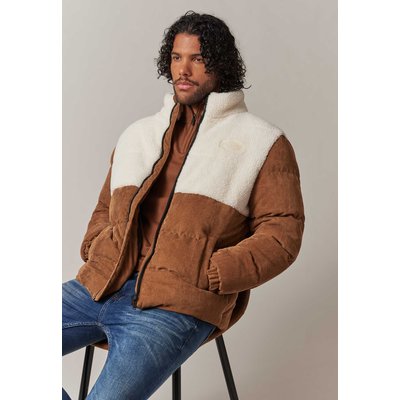 Blouson court, épais, en bimatière sherpa et velours cotelés, poches intérieures CAMBRIDGE DEELUXE