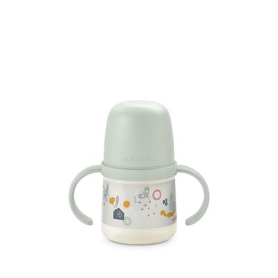 Biberon à anses 150 ml 6 mois et plus Walk in the park sauge SUAVINEX