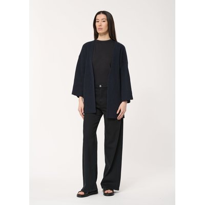 Gilet bleu marine manches 7/8ème ouvert HUMILITY