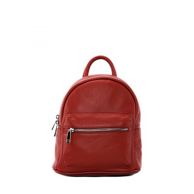 Sac a dos cuir rouge femme La Redoute