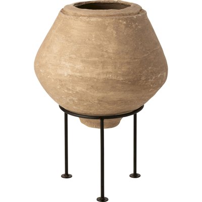 Cache pot sur pied en papier mâché  déco artisanale RECOLLECTION