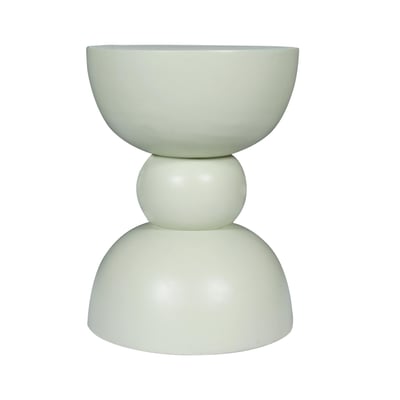 Bout de canapé en bois forme sablier 40 cm DUOMO PIER IMPORT